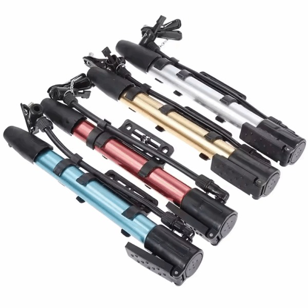 BICYCLE AIR PUMP - FRAME MOUNT - MULTIPLE COLORS
